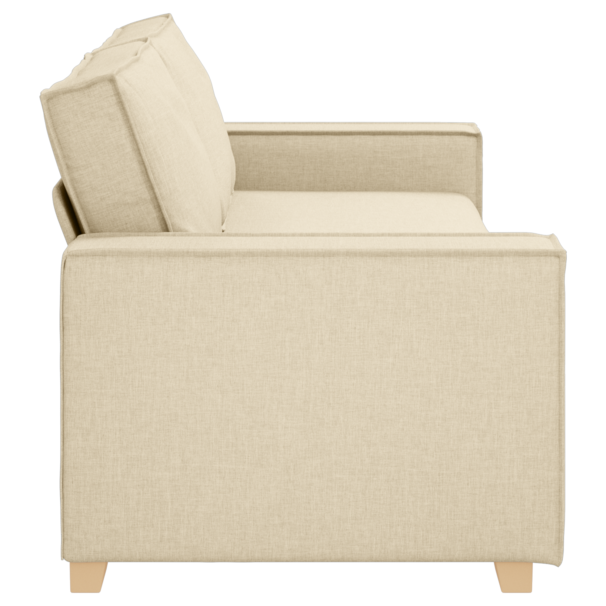 Divano a 3 posti  Crema 180 cm in Tessuto