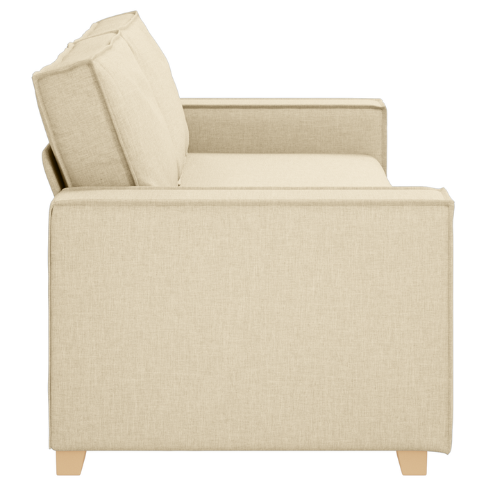 Divano a 3 posti  Crema 180 cm in Tessuto