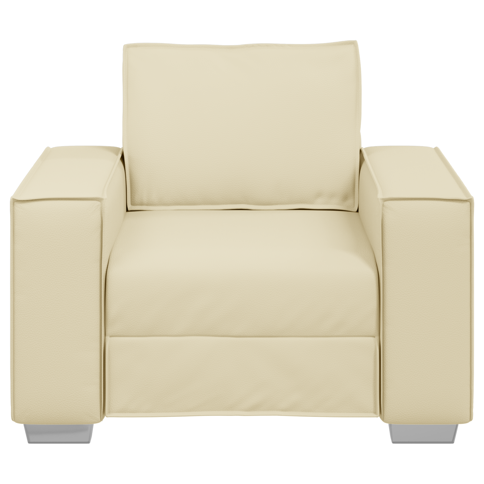 Poltrona  Crema 59 cm in Pelle Sintetica