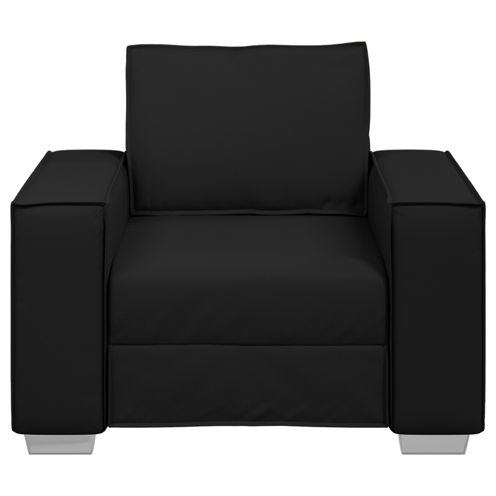 Poltrona in ecopelle nera  - 59 cm