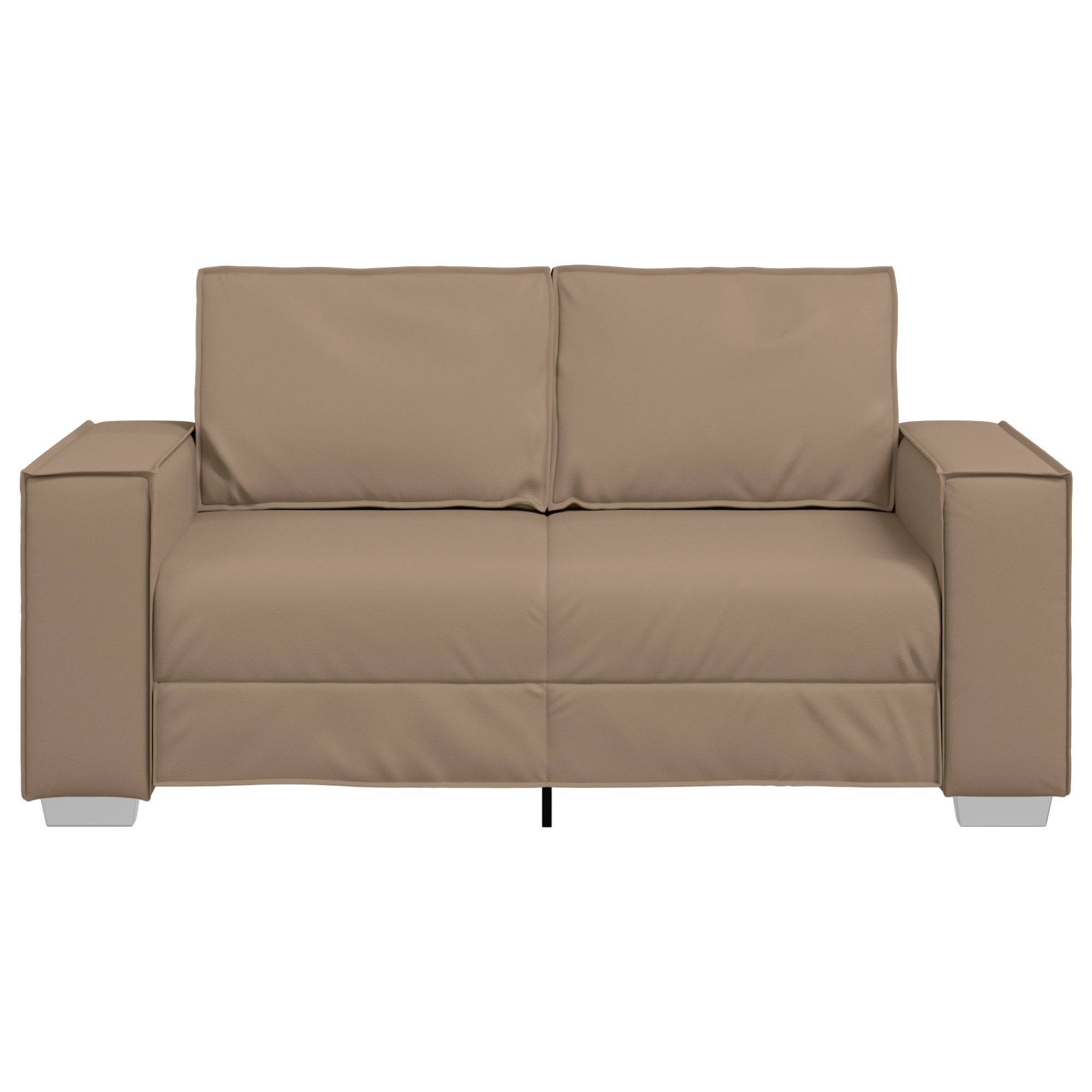 Divanetto Sofa Cappuccino 120 cm in Pelle Sintetica