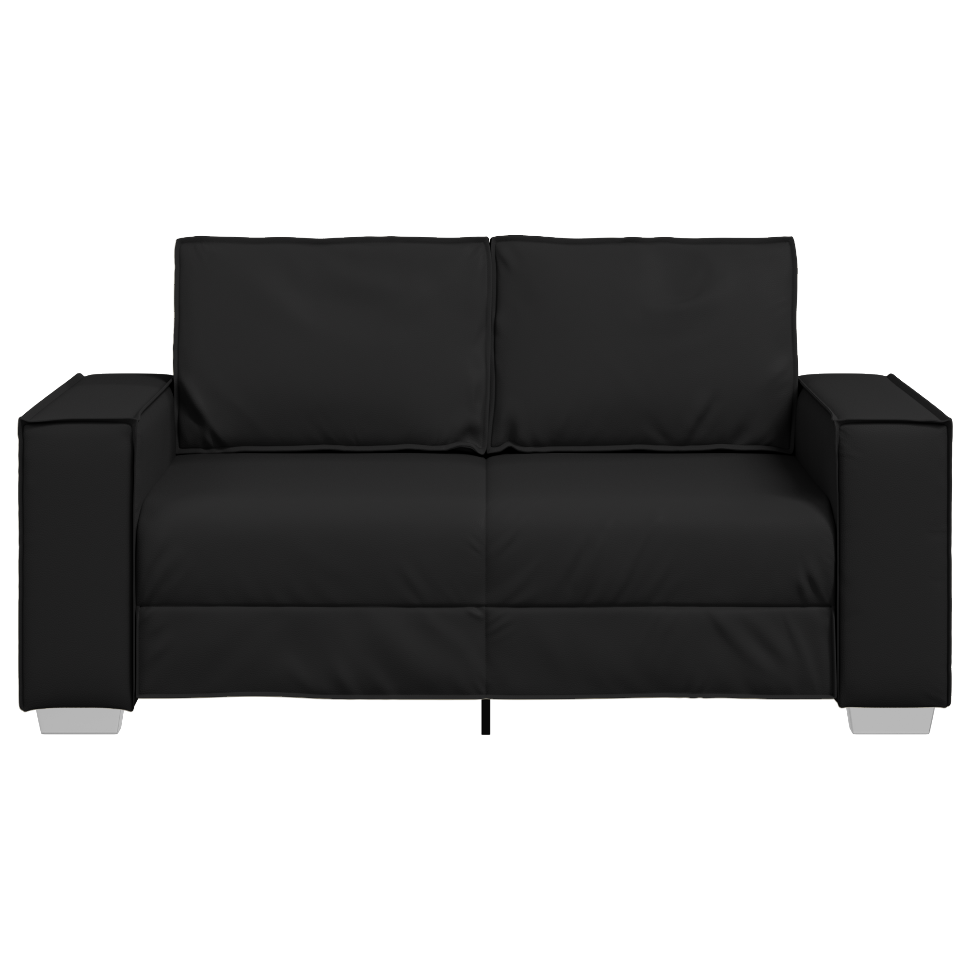 Divanetto  Nero 120 cm in Faux Leather