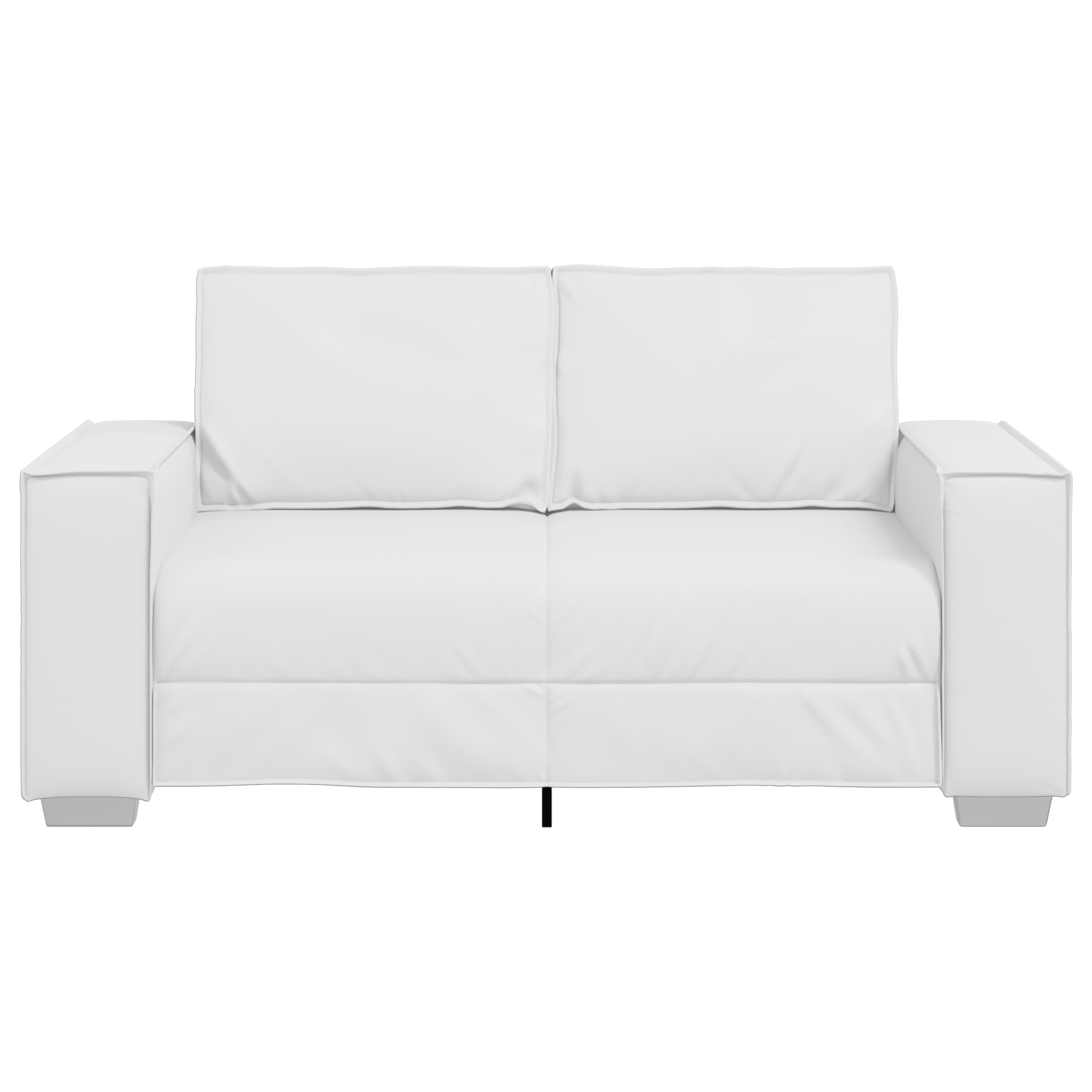 Divanetto Sofa Bianco 120 cm in Pelle Sintetica