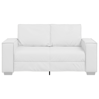 Divanetto Sofa Bianco 120 cm in Pelle Sintetica
