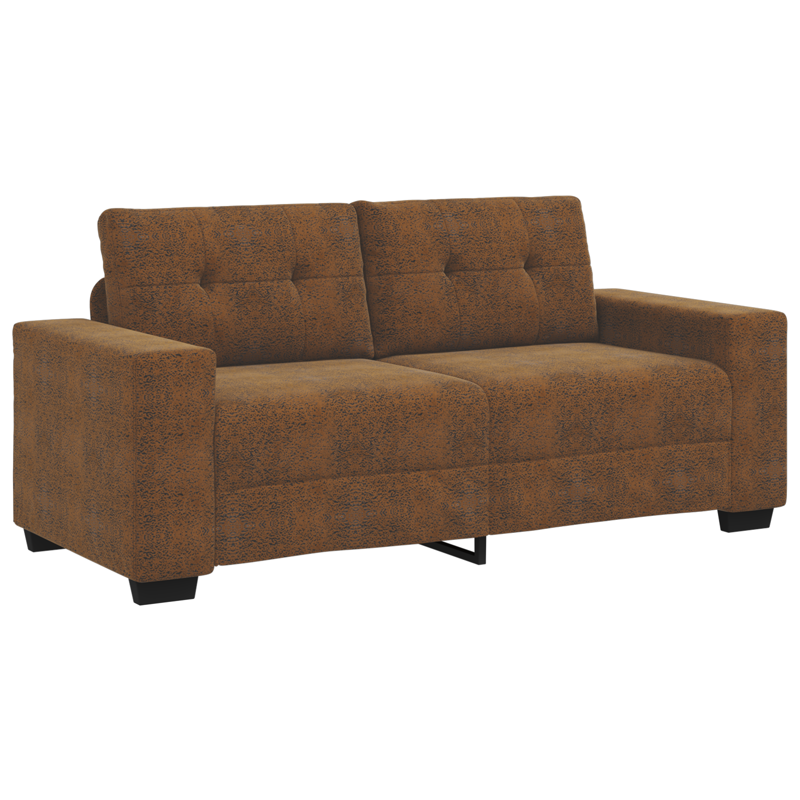 Divano Loveseat  Marrone 140 cm in Pelle Sintetica