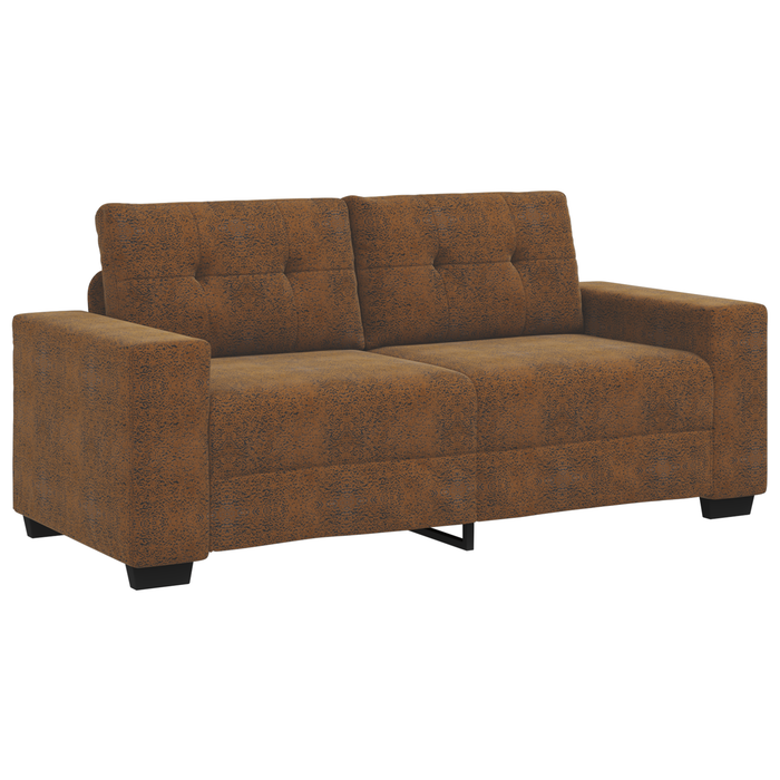 Divano Loveseat  Marrone 140 cm in Pelle Sintetica