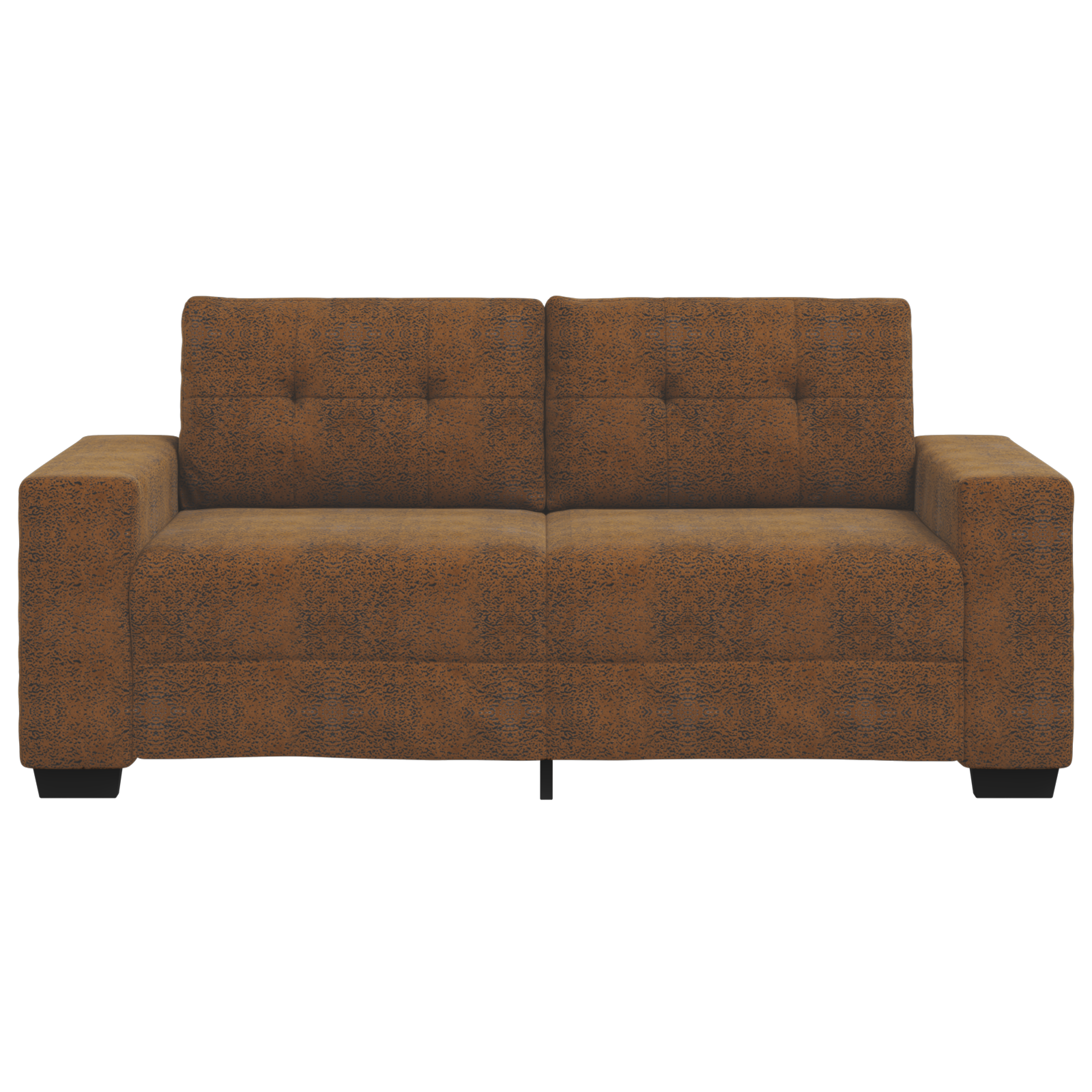 Divano Loveseat  Marrone 140 cm in Pelle Sintetica
