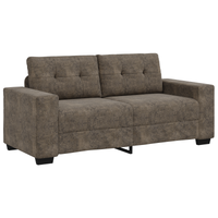 Divano Loveseat  Grigio Scuro 140 cm in Pelle Sintetica