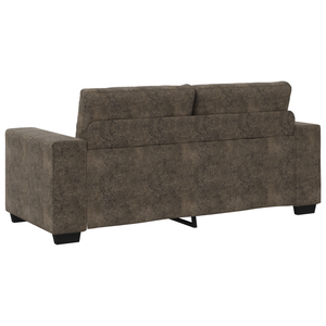 Divano Loveseat  Grigio Scuro 140 cm in Pelle Sintetica