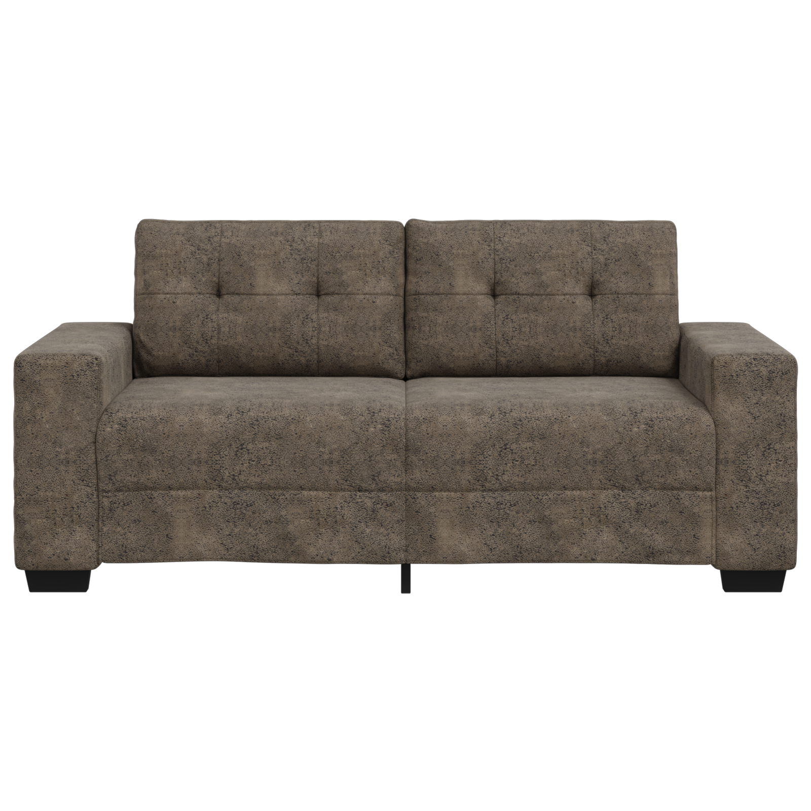Divano Loveseat  Grigio Scuro 140 cm in Pelle Sintetica
