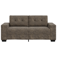 Divano Loveseat  Grigio Scuro 140 cm in Pelle Sintetica
