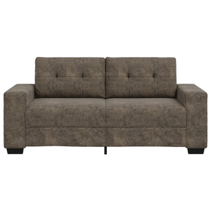 Divano Loveseat  Grigio Scuro 140 cm in Pelle Sintetica