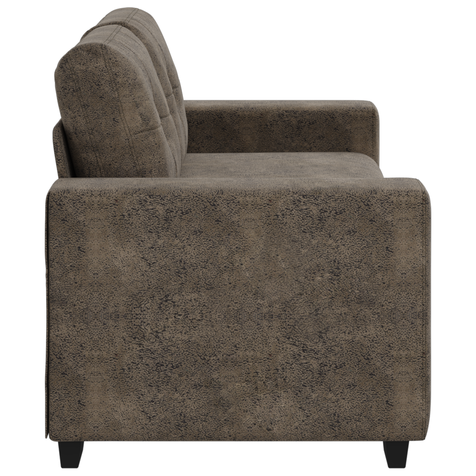Divano Loveseat  Grigio Scuro 140 cm in Pelle Sintetica