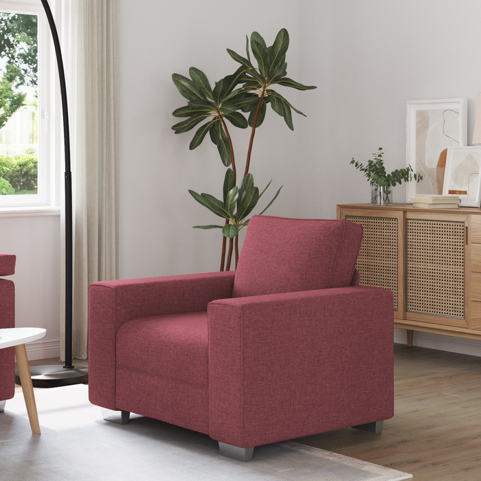 Poltrona  Rosso Vino 59 cm in Tessuto