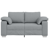Divanetto Loveseat  Grigio chiaro 120 cm in tessuto