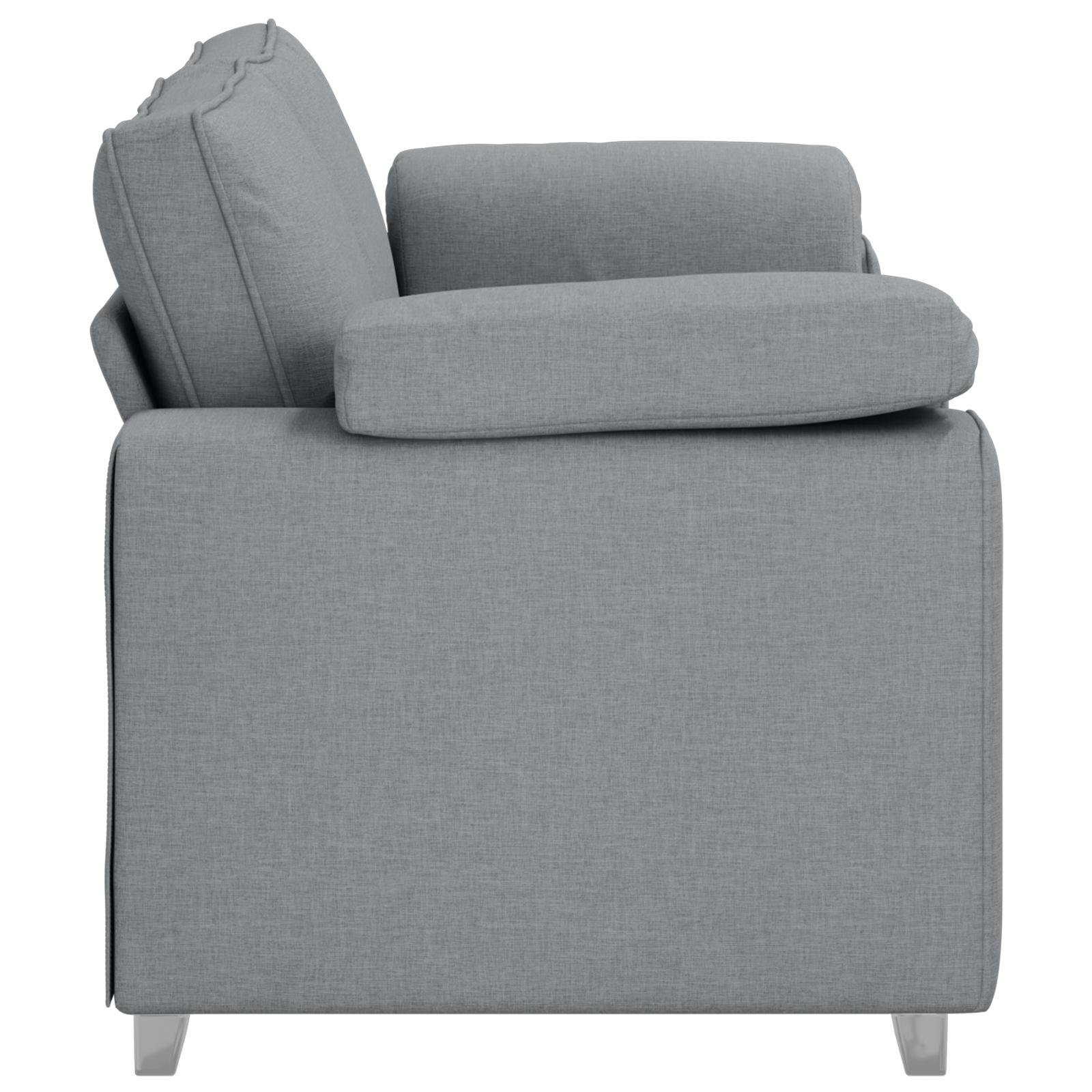 Divano Loveseat  Grigio chiaro 140 cm in tessuto
