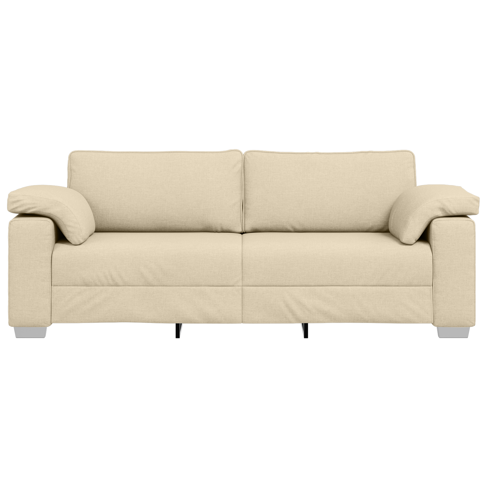 Divano 3 posti crema  178 cm in tessuto