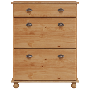 Armadio per scarpe "ASKIM" 85x35x108 cm in legno massello di pino