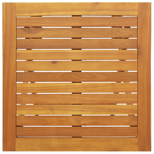 Tavolo da giardino pieghevole quadrato 60x60x72 cm legno massello di acacia