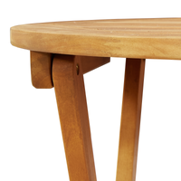 Tavolo da Giardino Pieghevole Rotondo Ø60x72 cm Legno Massello di Acacia