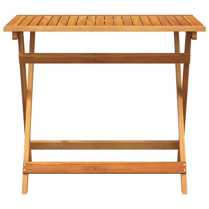 Tavolo da Giardino Pieghevole Rettangolare 100x55x75 cm Legno Massello di Acacia