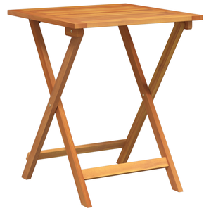 Set Bistro Pieghevole da 3 Pezzi in Legno Massello di Acacia