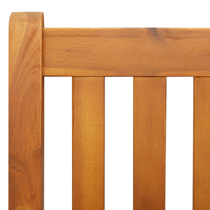 Panchina da dondolo 2 posti in legno massello di acacia 110x56x58 cm