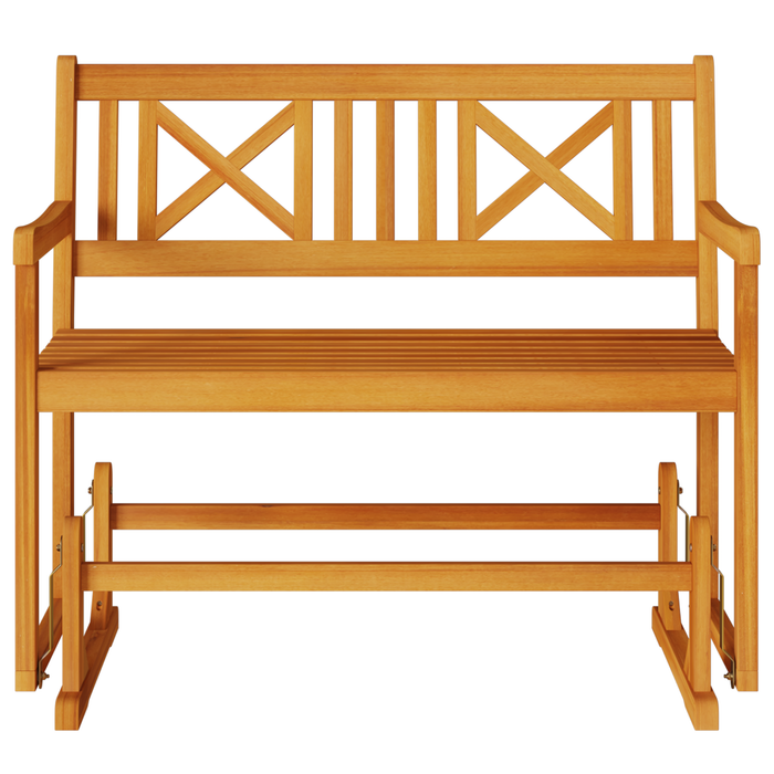 Panchina Oscillante da Giardino 110x59x97 cm Legno Massello Acacia