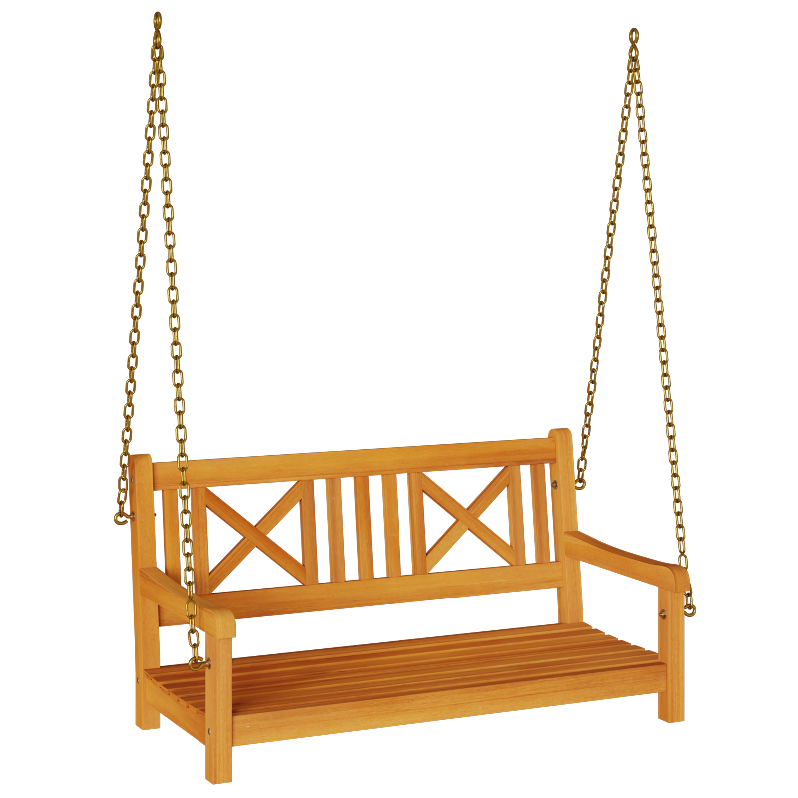 Panchina da Giardino per 2 Persone 110x56x58 cm in Legno Massello di Acacia