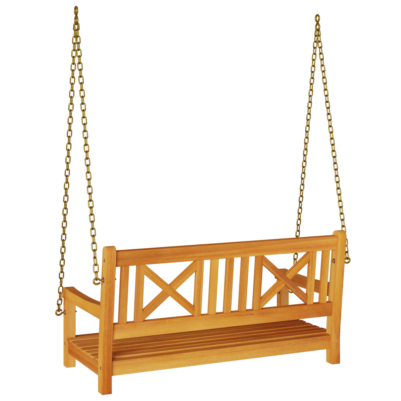 Panchina da Giardino per 2 Persone 110x56x58 cm in Legno Massello di Acacia