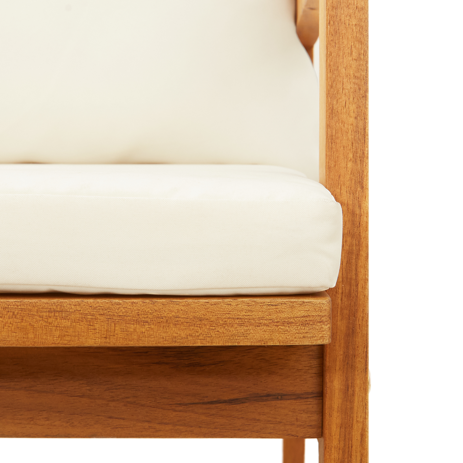 Panca da Giardino con Cuscini 115x65x71 cm Legno Massello di Acacia