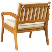 Sdraio da giardino  2 pz 59,5x70,5x72,5 cm in legno massello di acacia