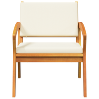 Sdraio da giardino  2 pz 59,5x70,5x72,5 cm in legno massello di acacia