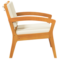 Sdraio da giardino  2 pz 59,5x70,5x72,5 cm in legno massello di acacia