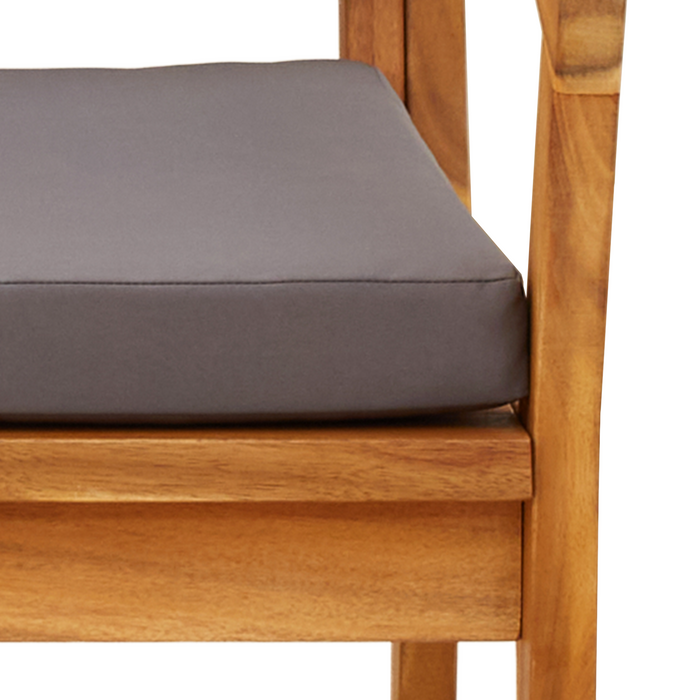 Sedia da giardino  2 pcs 59,5x70,5x72,5 cm Legno massello di acacia