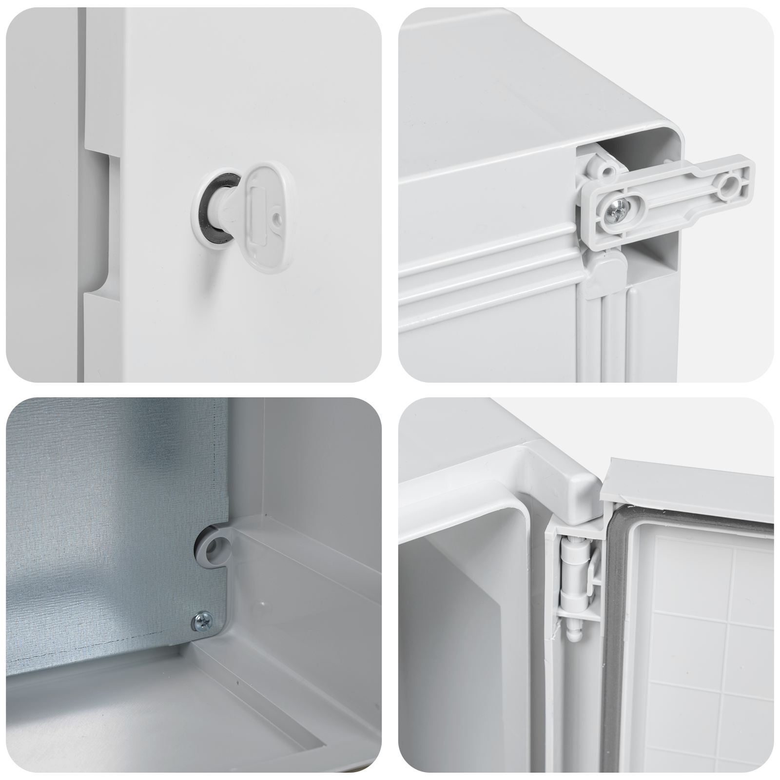 Armadio di Controllo IP65 Impermeabile Grigio 21x13x28 cm in Plastica ABS