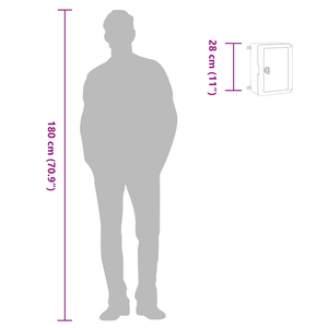 Armadio di Controllo IP65 Impermeabile Grigio 21x13x28 cm in Plastica ABS