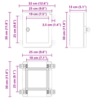 Armadio di Controllo IP65 Impermeabile Grigio 25x13x30 cm Plastica ABS