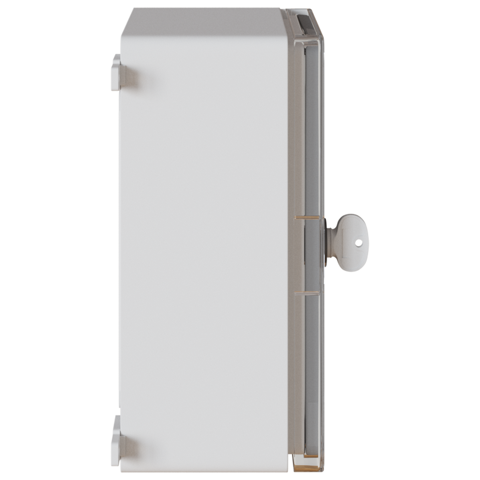 Armadio di controllo Grigio con porta trasparente Plastica