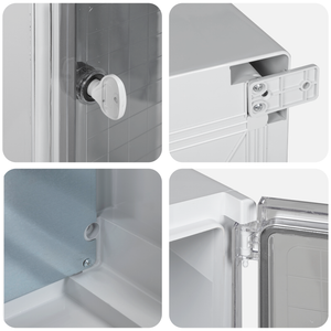 Cabinet di Controllo IP65 Impermeabile Grigio 25x13x33 cm in Plastica ABS