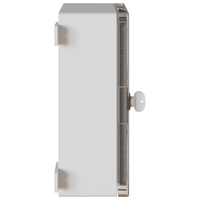 Cabinet di Controllo IP65 Impermeabile Grigio 25x13x33 cm in Plastica ABS
