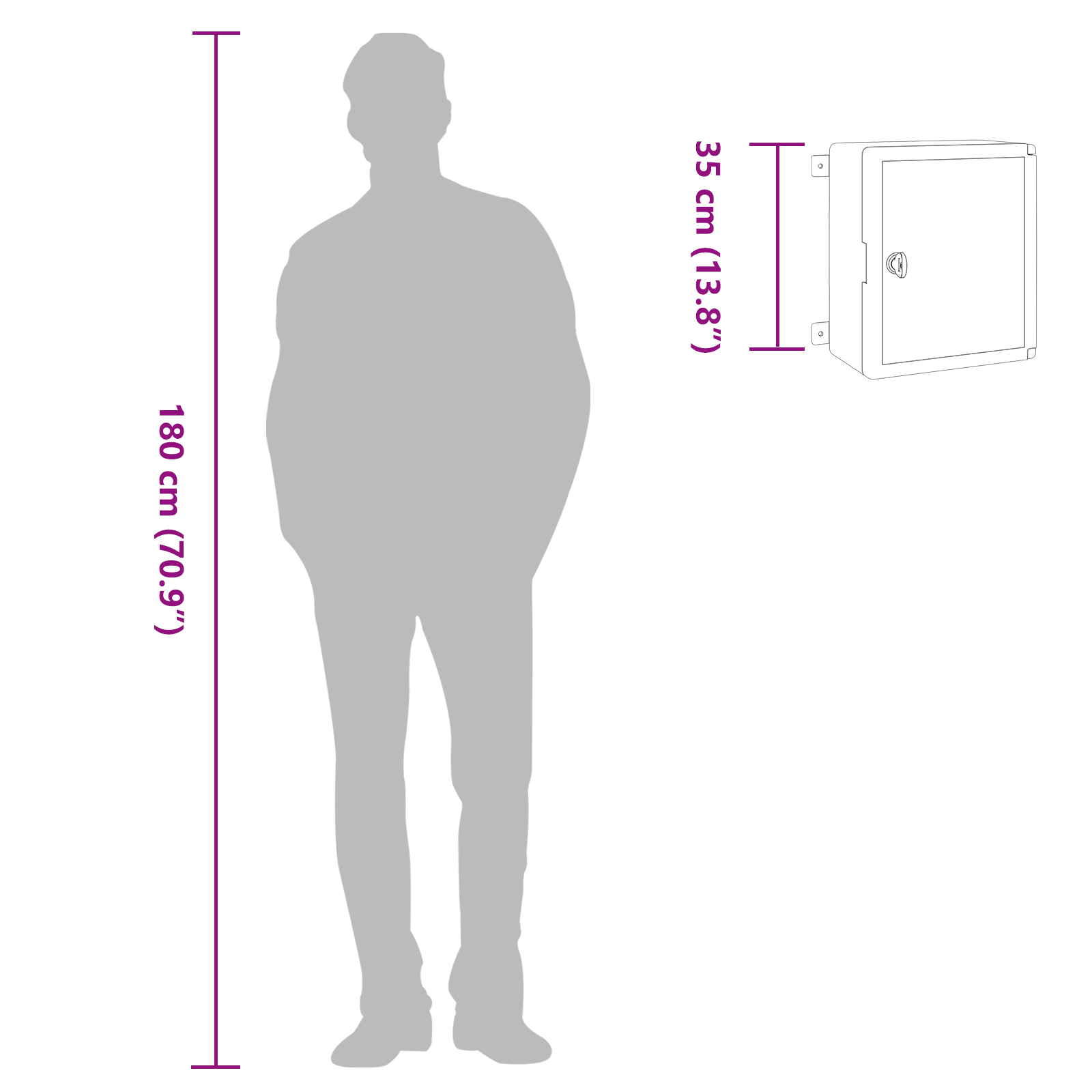 Armadio di controllo IP65 Impermeabile Grigio 30x16,5x35 cm Plastica ABS