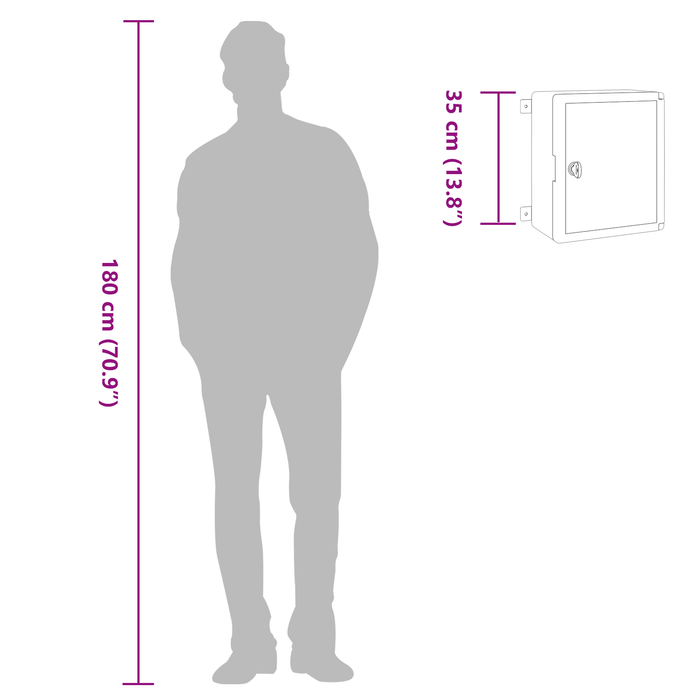 Armadio di controllo IP65 Impermeabile Grigio 30x16,5x35 cm Plastica ABS