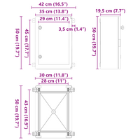 Armadio di Controllo IP65 Impermeabile Grigio 35x19,5x50 cm Plastica ABS