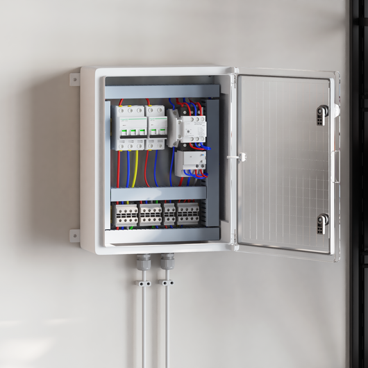 Armadio di Controllo IP65 Impermeabile Grigio 40x24,5x50 cm in Plastica ABS