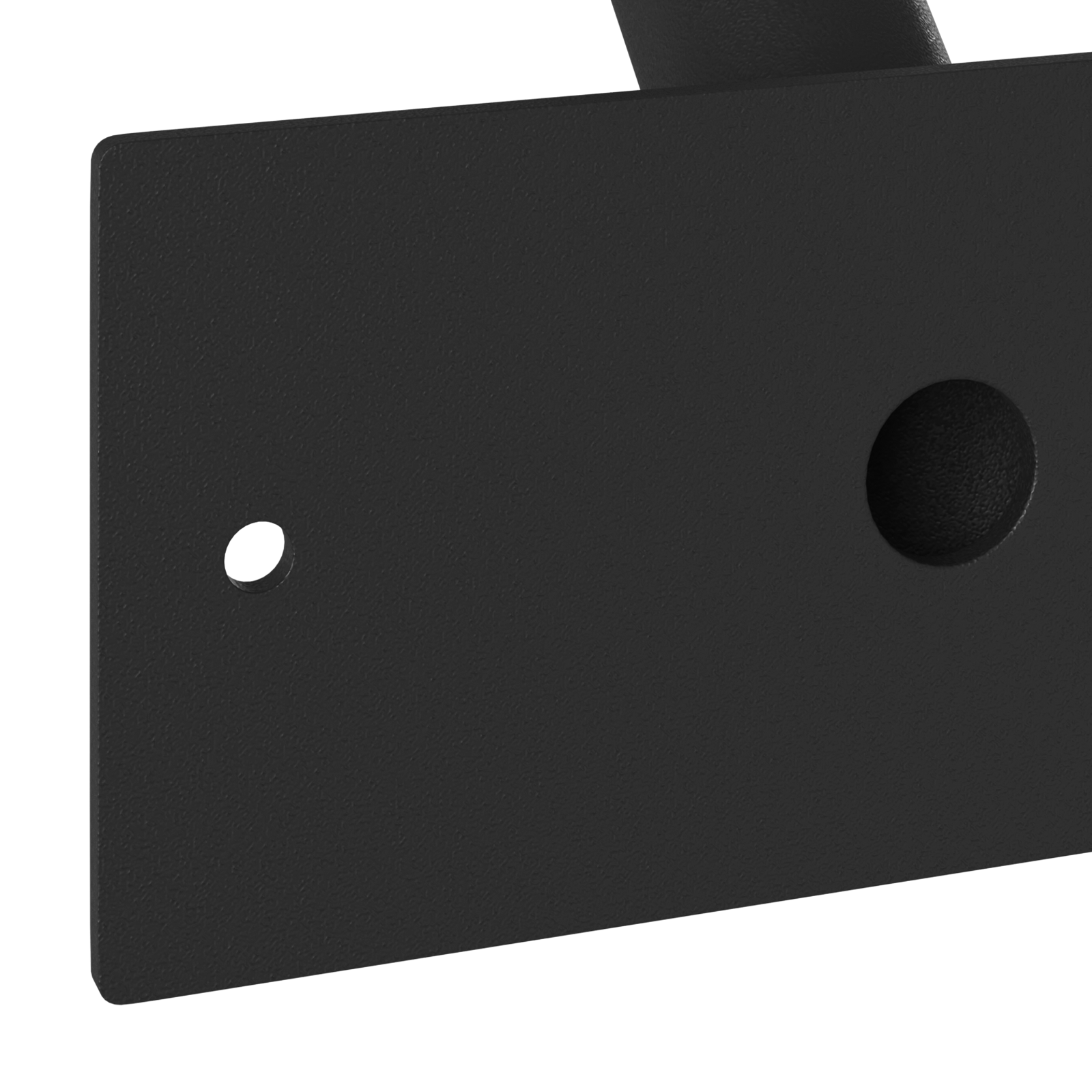 Supporto per bandiera  da parete per 1 bandiera in acciaio nero