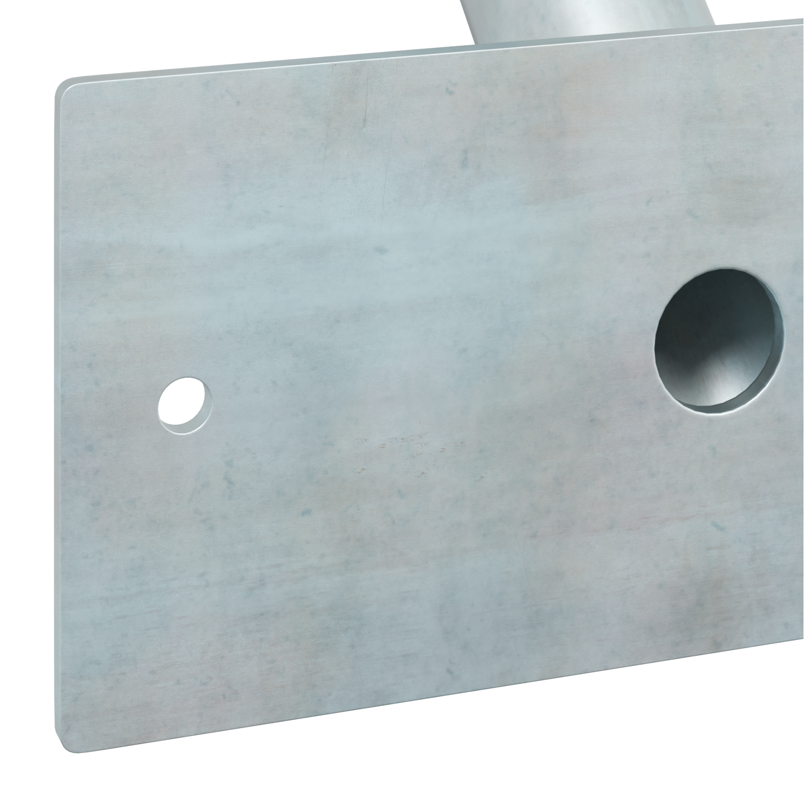 Supporto per bandiera  da muro in acciaio per 1 bandiera argento