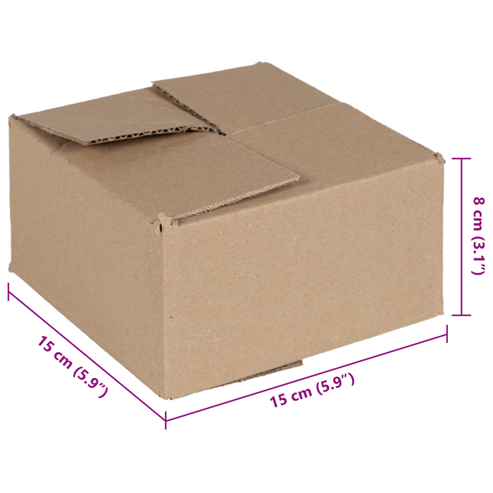 Scatola Pieghevole 50 pcs 15x15x8 cm Cartone