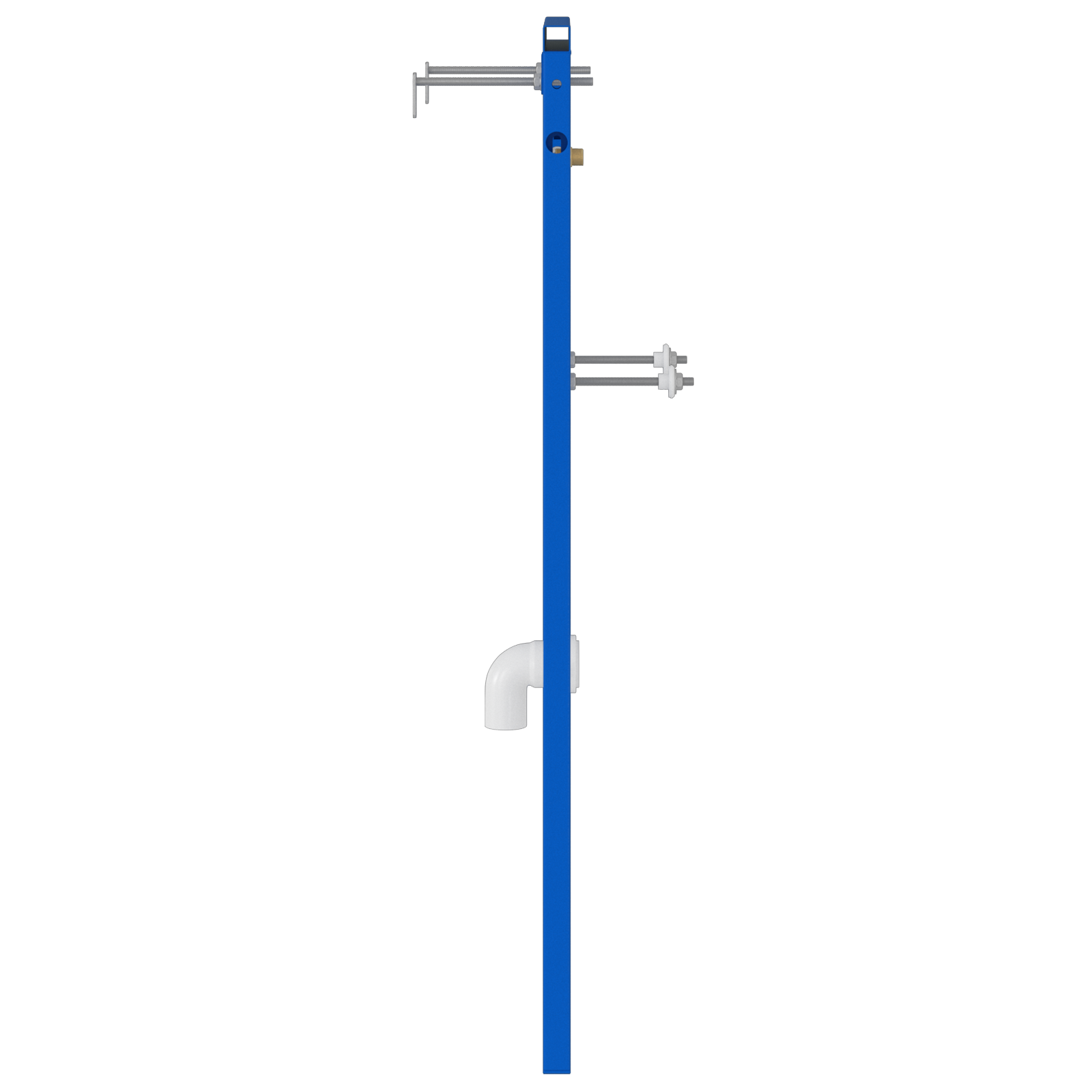 Struttura di Montaggio Nascosta per Urinale 50x115-139 cm Acciaio