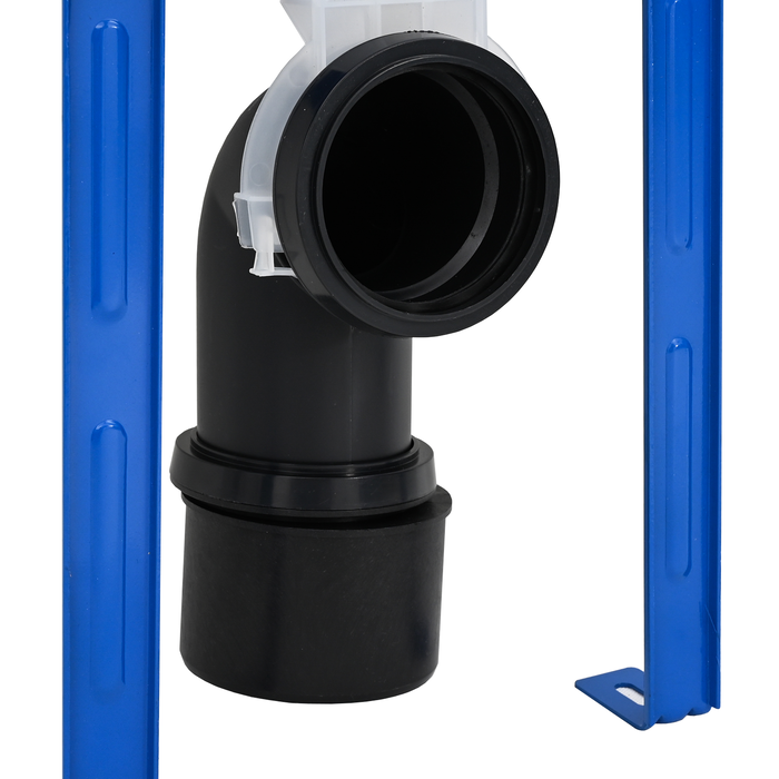 Telaio di montaggio a scomparsa per cassetta di scarico, doppio flusso in acciaio